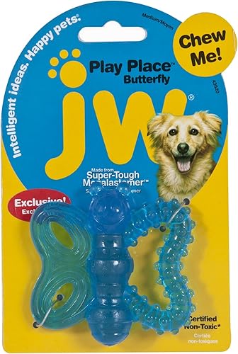 JW Pet Playplace - Mordedera de mariposa, multicolor