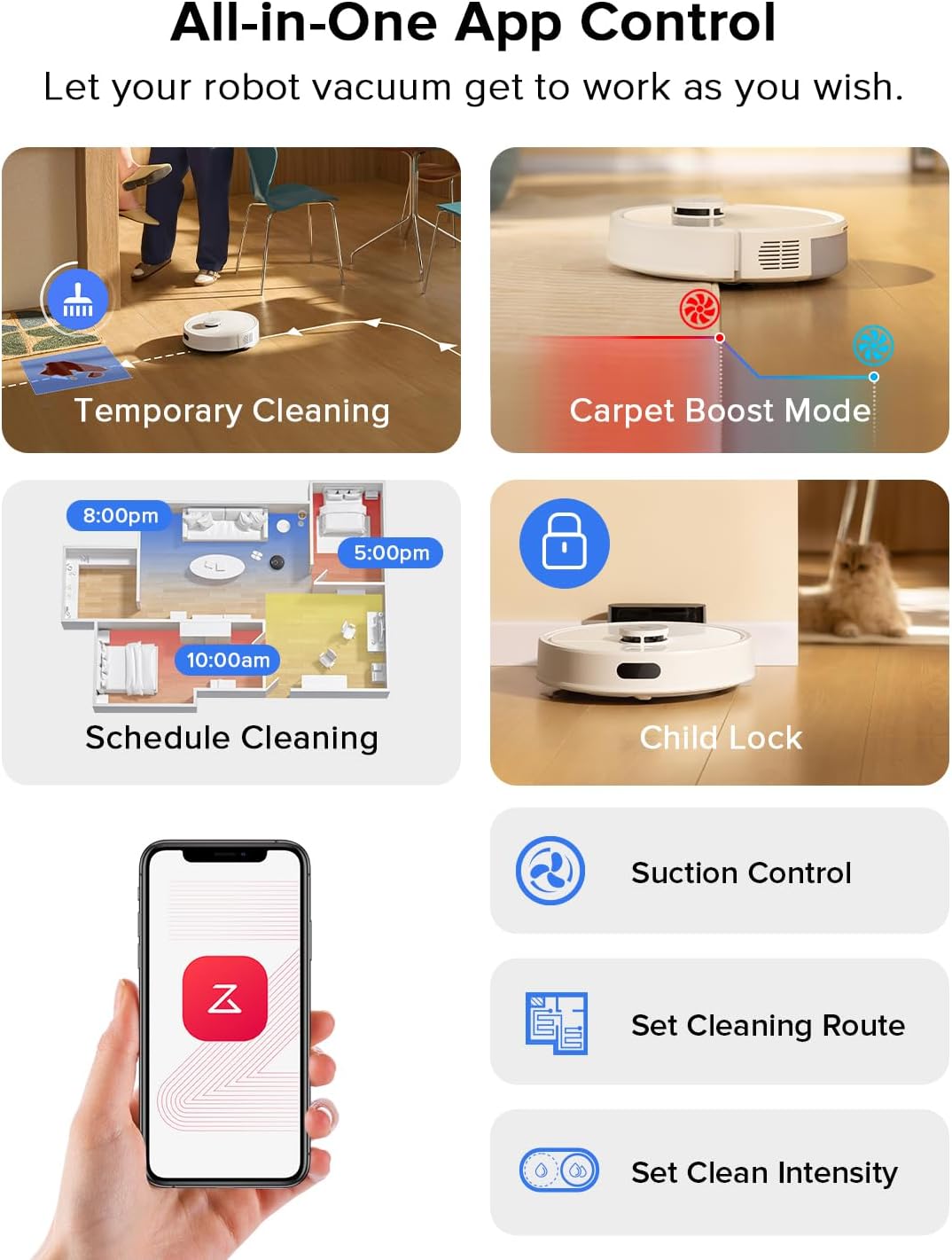 roborock Q7 L5 Robot Vacuum and Mop with Main Brush Replacement Bundle