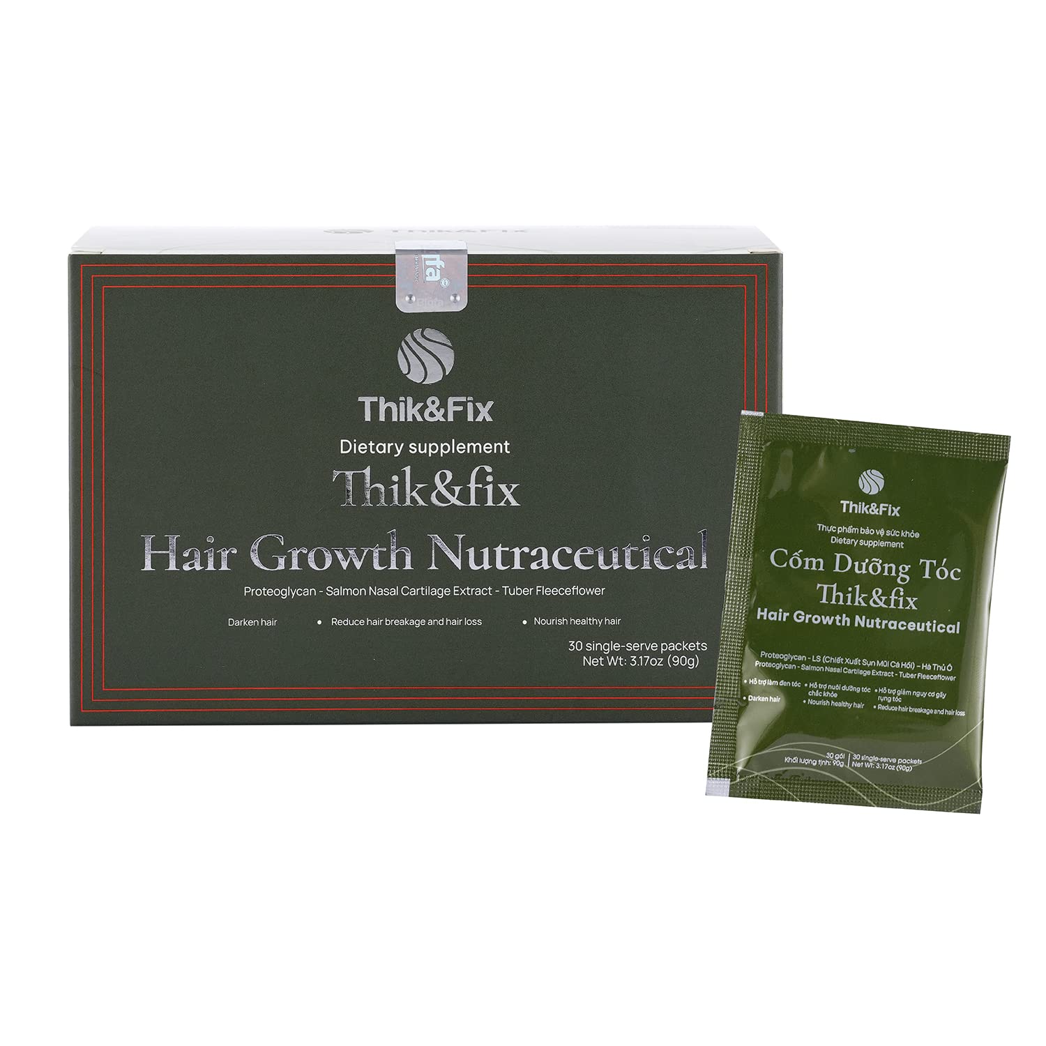 Thik&Fix Hair Growth Supplement – Thickening Powder for Fuller Hair, Reduces Hair Loss for Women and Men, Supports Natural Growth Thik&Fix Hair Growth Supplement – Thickening Powder for Fuller Hair, Reduces Hair Loss for Women and Men, Supports Natural Growth