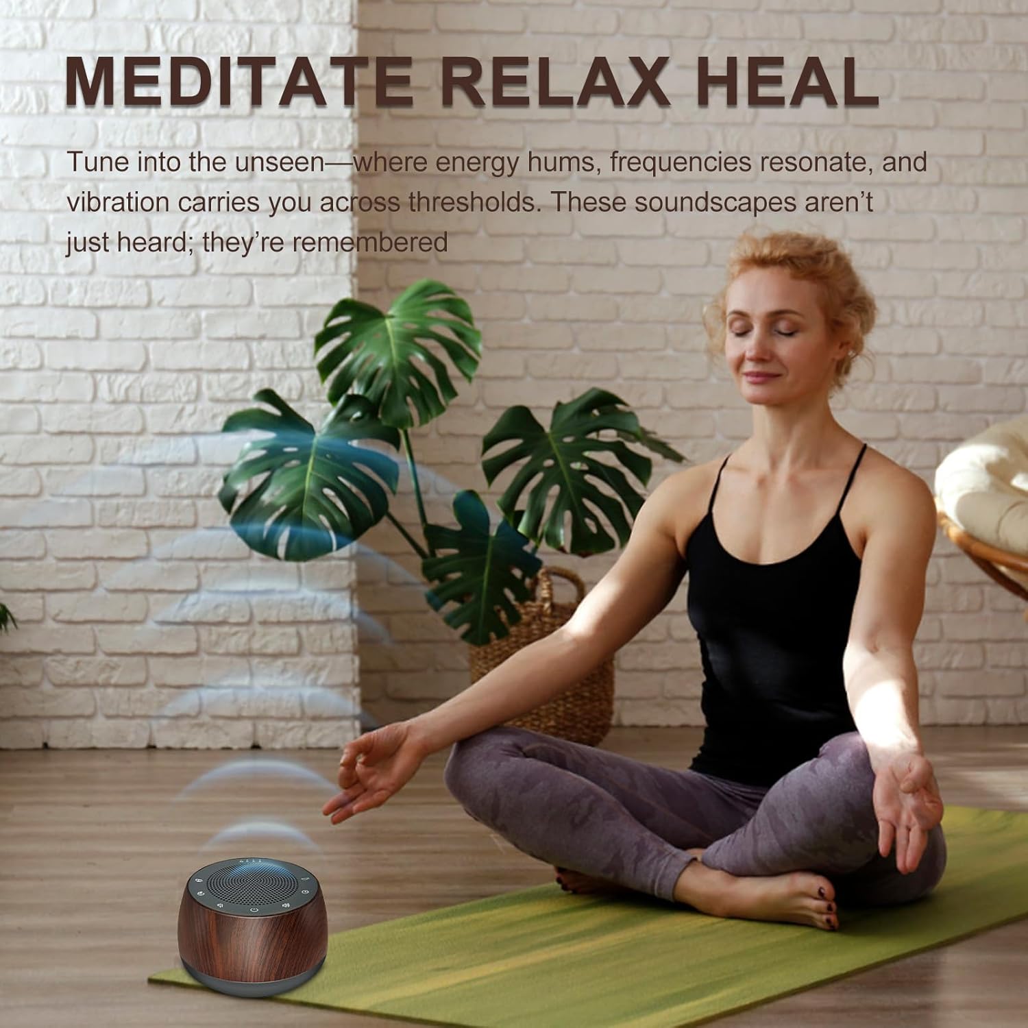 Electronic Tibetan Singing Bowl,Frequency Generator for Healing,Meditation Sound Machine, 256HZ-432HZ-528HZ 9 Healing Frequencies,4 Timers and Luminous Button,Yoga, Relaxation, Reiki