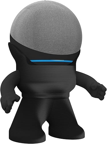 Splin Soporte de mesa compatible con Amazon Alexa Smart Speaker Echo Dot (4ª y 5ª generación) y Apple HomePod Mini, Mr. Bill (negro)