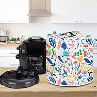 Vista 30 de Cubierta abstracta para freidora de aire con estampado de corazón, cubierta de olla a presión de 3 cuartos de galón, cubierta antipolvo para olla a