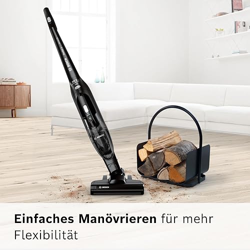 Bosch Readyy Serie | 2 - Rechargeable 20 V Max Cordless 2 in 1 Handheld and Handstick Vacuum Cleaner with Integrated Accessories for Multiple Surfaces, in Black - 3