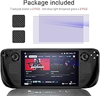 Vista 6 de Keruixin Protector de pantalla de cubierta de vapor de vidrio templado protector de pantalla de luz azul compatible con cubierta de vapor protector