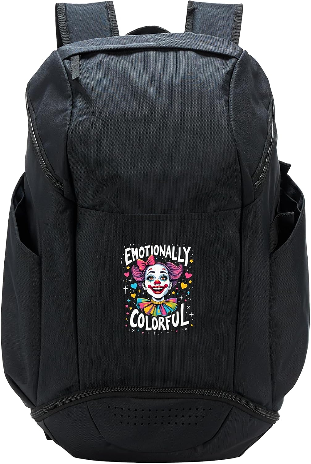 Emotionally Colorful Girlfriend Clowngirl Face Circus Girl Sport Backpack