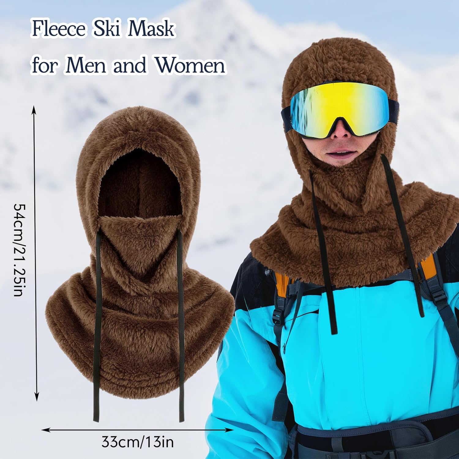 Skylety 6 Pack Winter Balaclava Ski Mask for Men Women Warm, Winter Fleece Ski Mask for Men and Women Face Windproof Soft Thermal Cover for Skiing Cycling Commute (Mixing Colors) - Image 3