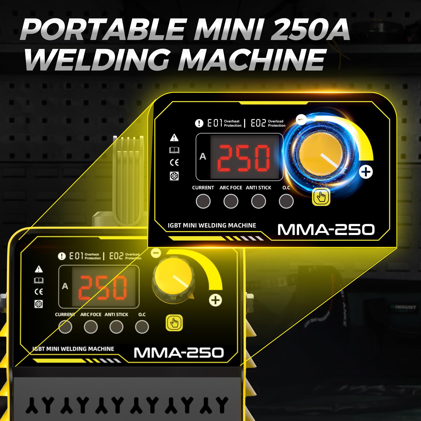 HAXIAOER 250A Mini Poste a Souder ARC,2 in 1 ARC/STICK/LIFT TIG
