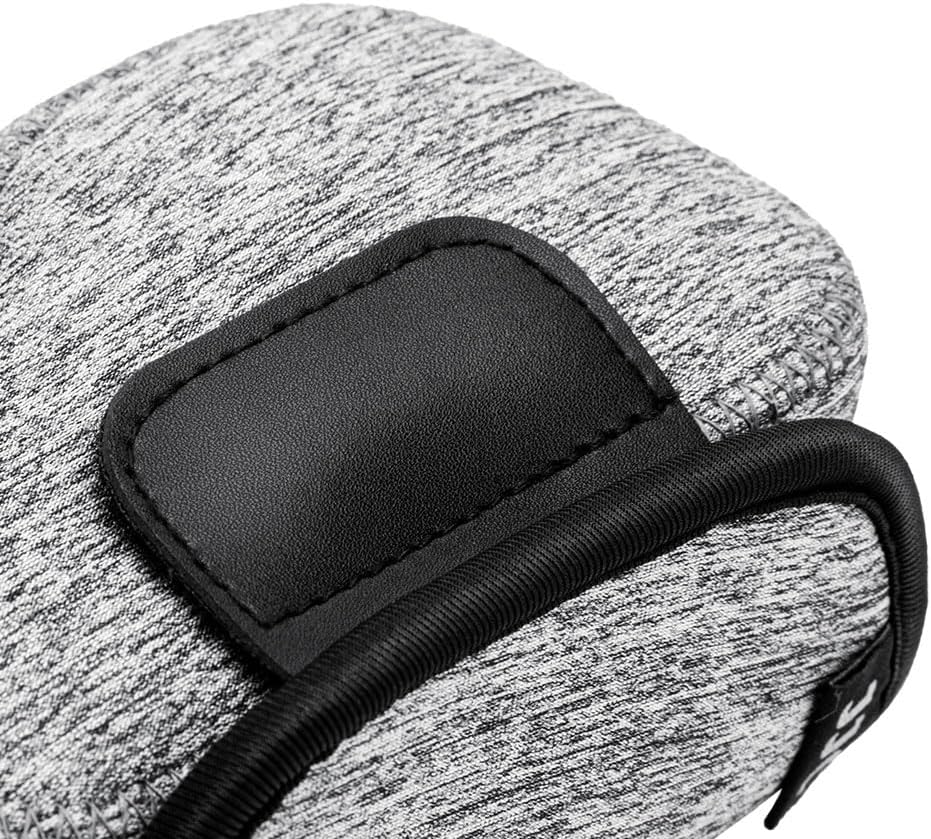 KIWIFOTOS Neoprene Camera Sleeve for Leica D-LUX 8 Sony ZV-E10 II A6400 | 6mm thick Neoprene Pouch for fits Camera≤4.7x2.9x3.4in. Anti Scratch. Touch-fastening flap. without strap