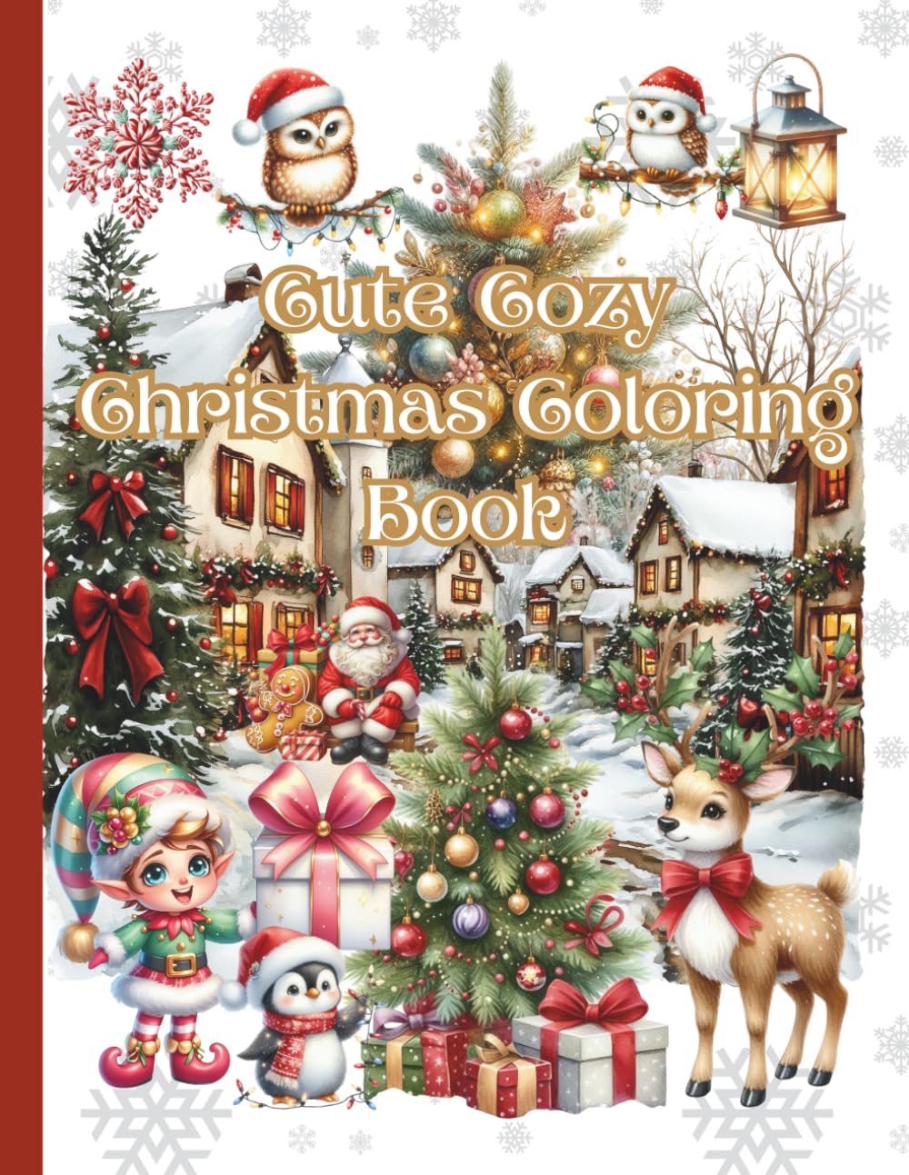 Cute Cozy Christmas Coloring Book