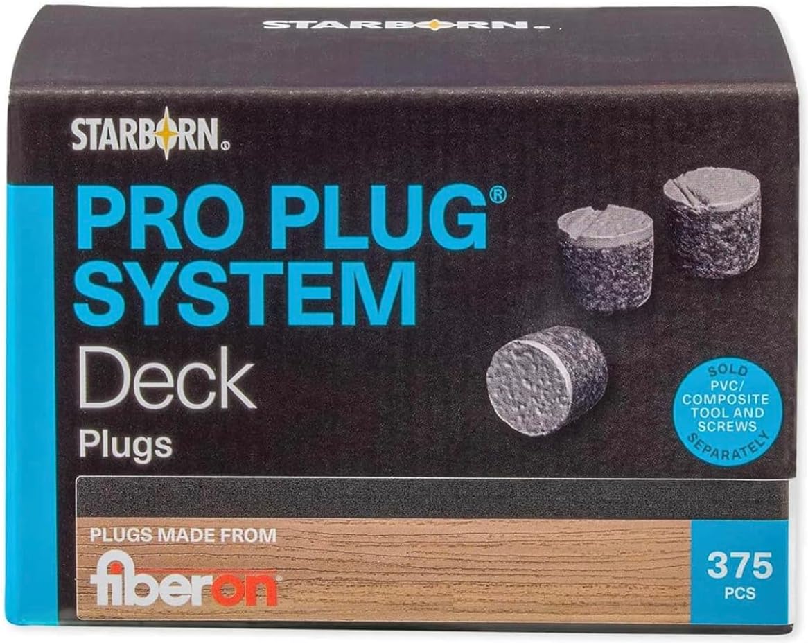 Starborn Industries Pro Plugs for Fiberon Beach House Decking - 375 Count
