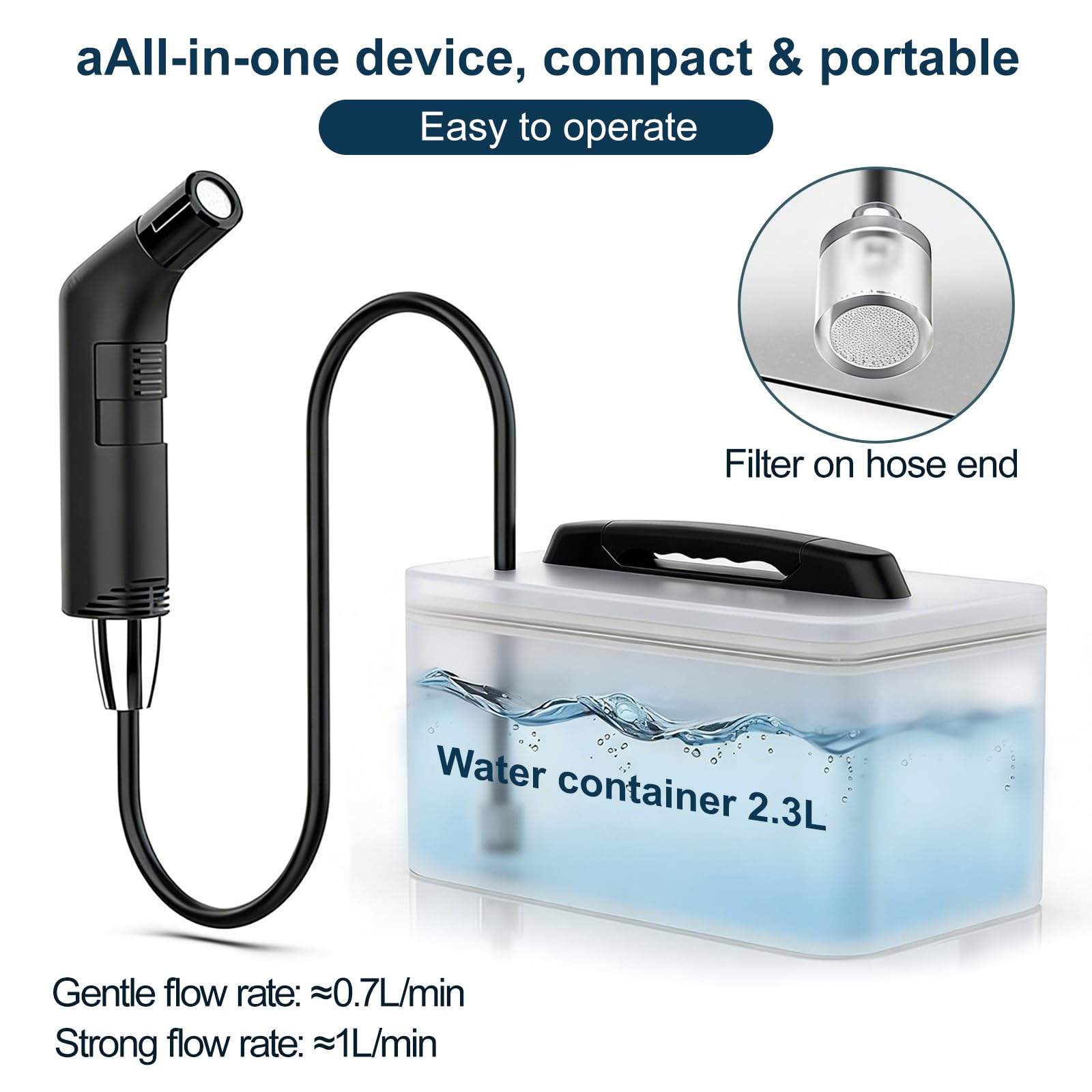 Portable Electric Bidet Sprayer - Travel Hygiene -6