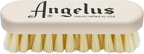 Angelus Cepillo de limpieza de zapatos, cepillo limpiador de cerdas de cerda prémium de 5 pulgadas