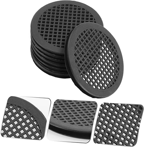 Miniatura 3 de Uonlytech Ventilación de aire redonda Agujeros de ventilación de armario Tapones de ventilación de plástico Soffit Ventilación Gabinete Malla