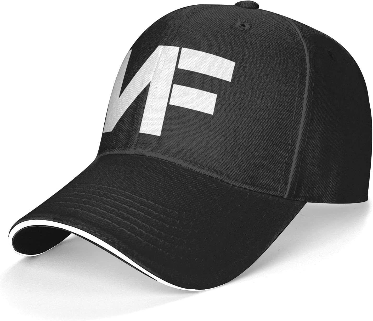 Unisex NF Adjustable Stylish Sandwich Dad Golf Hat Hip Hop Baseball Cap Black