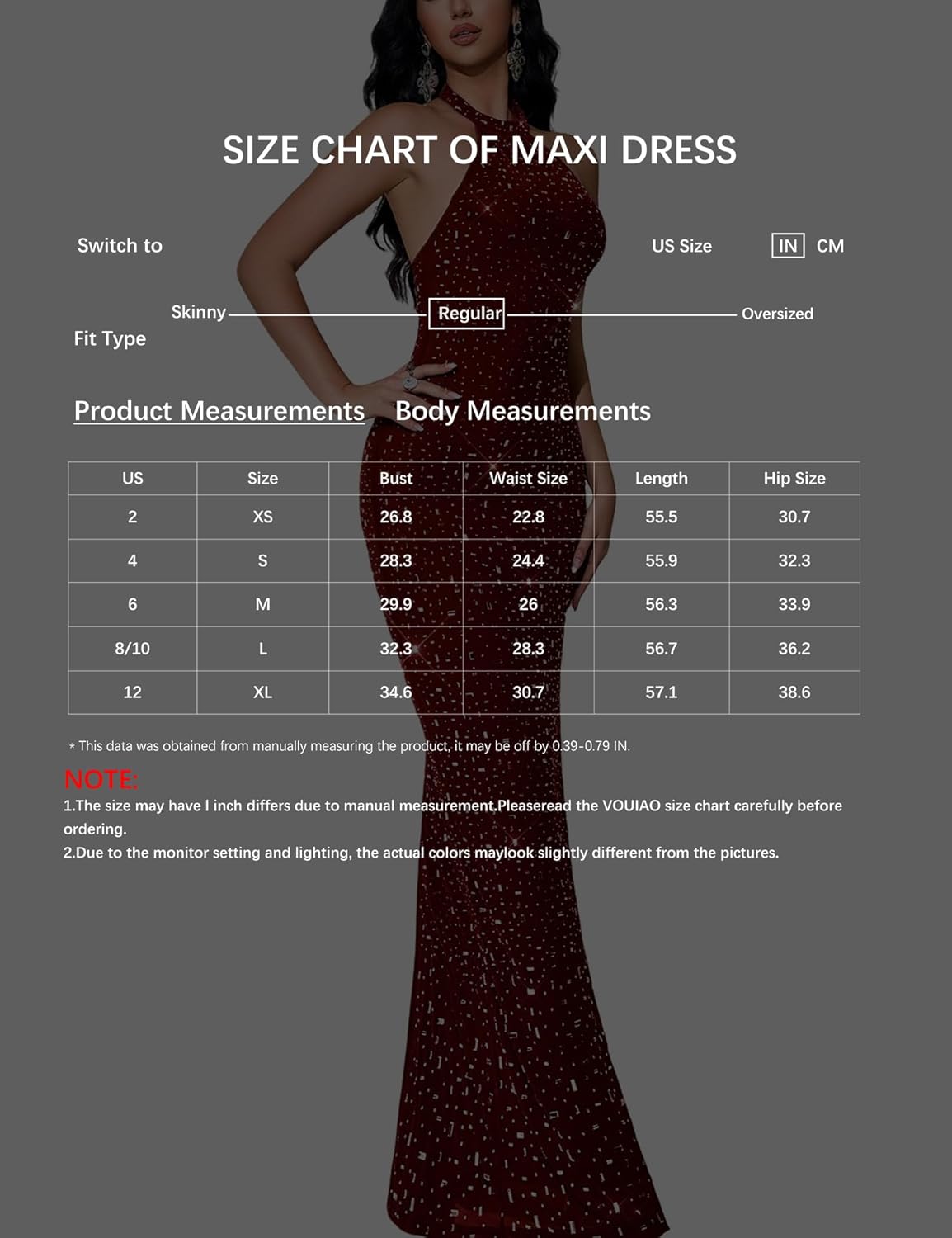 Women's Formal Dress Elegant Rhinestone Evening Gown Halter Neck Wedding Guest Dress - Image 6