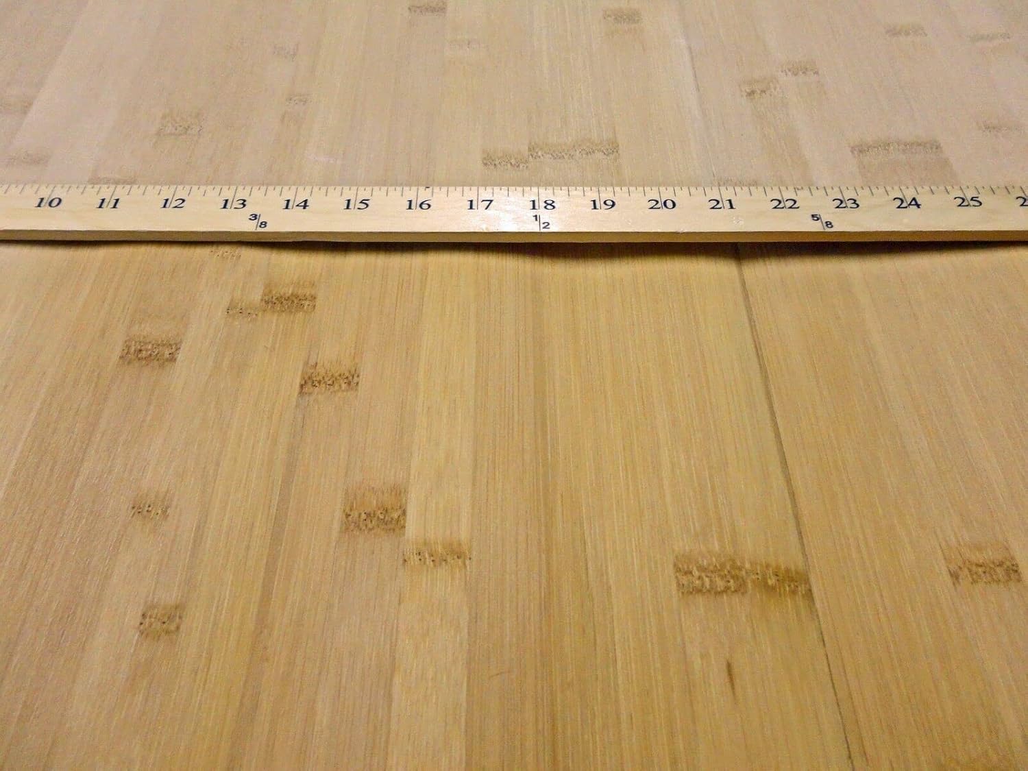 Carmel Bamboo Composite Wood Veneer 25" x 100" on Thin Fleece Back (VH # 1304)