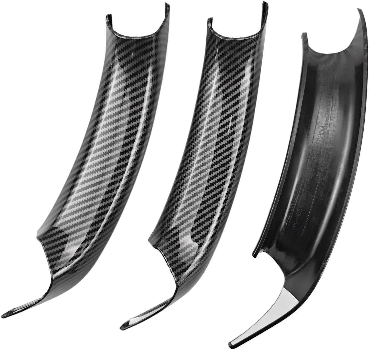3PCS Door Handles Protective Covers for BMW X3 F25 2011-2017, X4 F26 2014-2018 Left and Right Side Car Interior Door Pull Handle Decorate Covers (3PCS Door Handle Carbon Fiber)