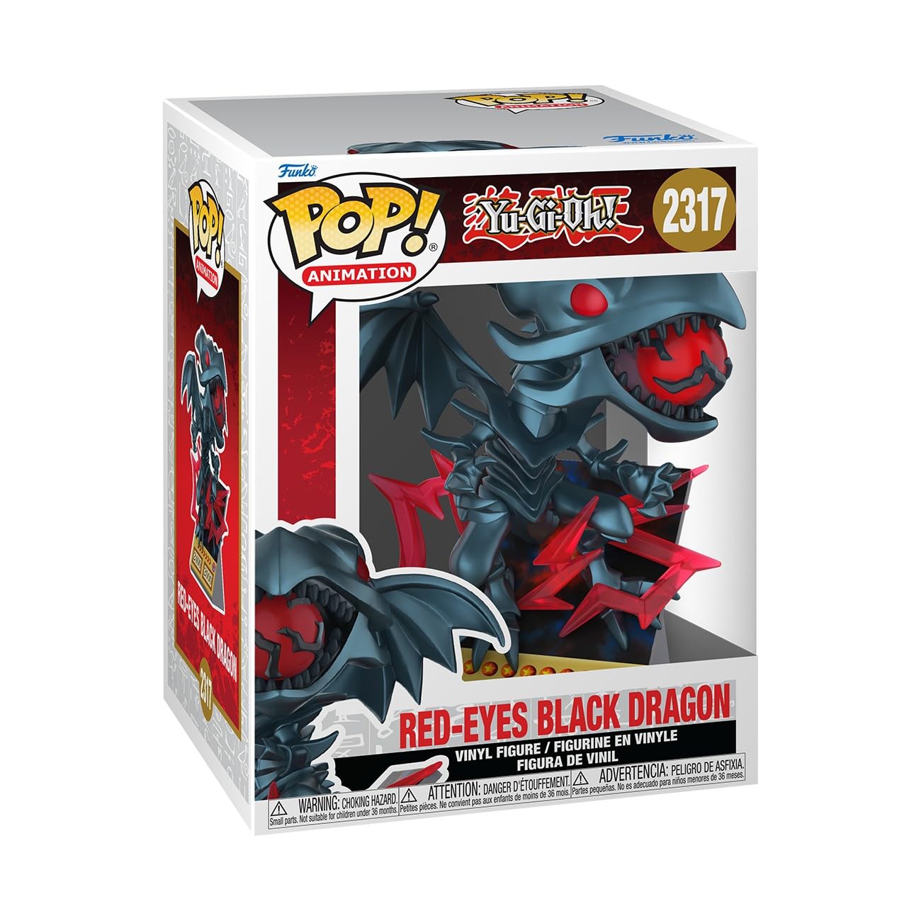 Funko POP! Premium: Yu-Gi-Oh! - Red Eyes Dragon - Card - Collectable Vinyl Figure - Gift Idea - Official Merchandise - Toys For Kids & Adults - Model Figure for Collectors and Display