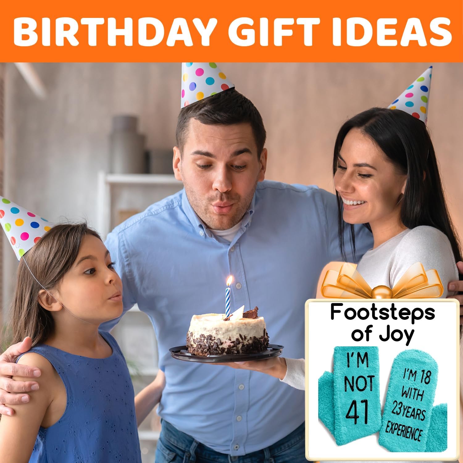 HAPPYPOP Birthday Gift Ideas for Women - 45 50 Year Old Socks, Birthday Gifts for Him in 40s - Image 3