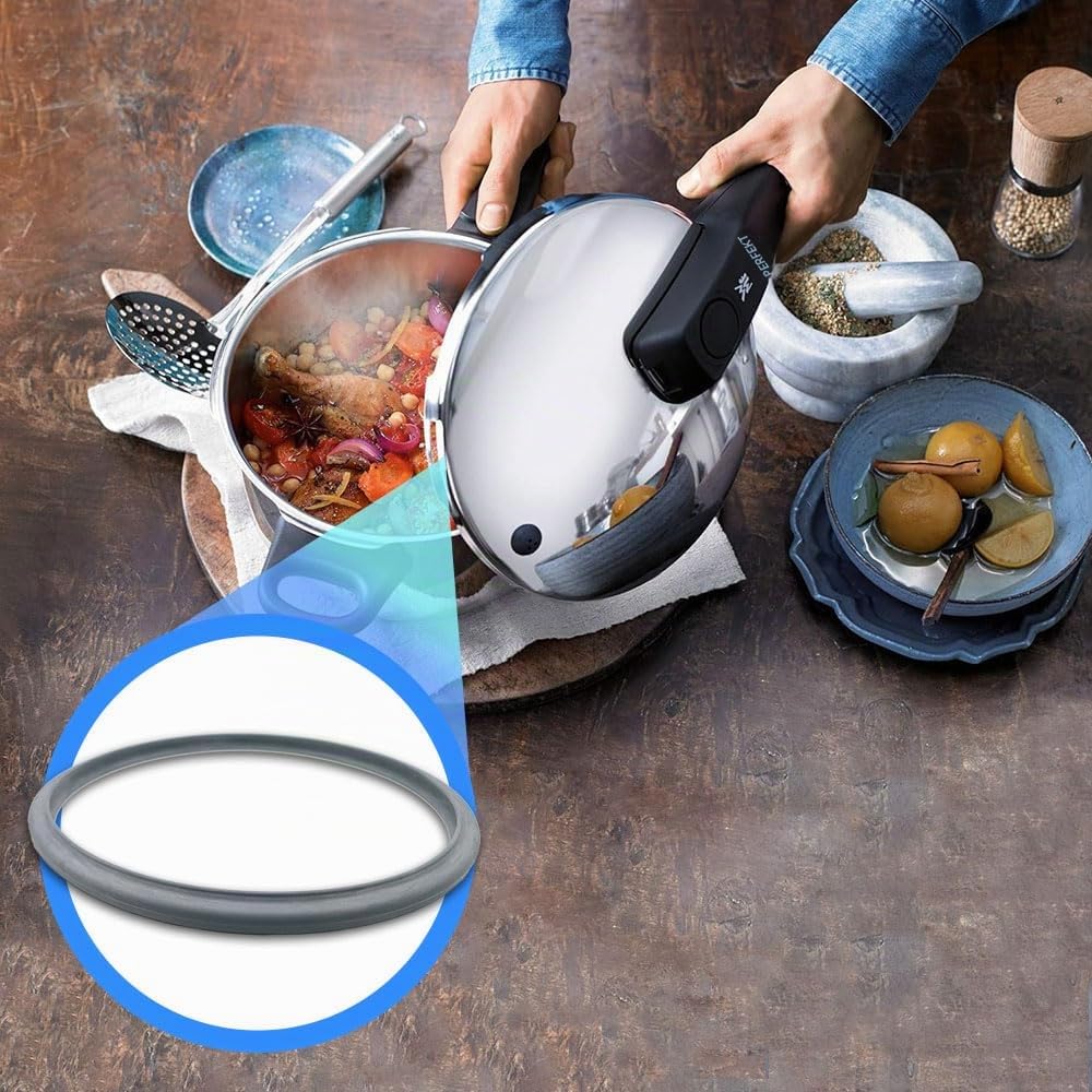 Anakel Home Silikondichtung für WMF Perfect & Perfect Plus Schnellkochtopf – Ersatzteil Dichtungsring 22 cm Innendurchmesser | Art.-Nr. 60.6856.9990 | Original WMF Ersatzteil, Silikon