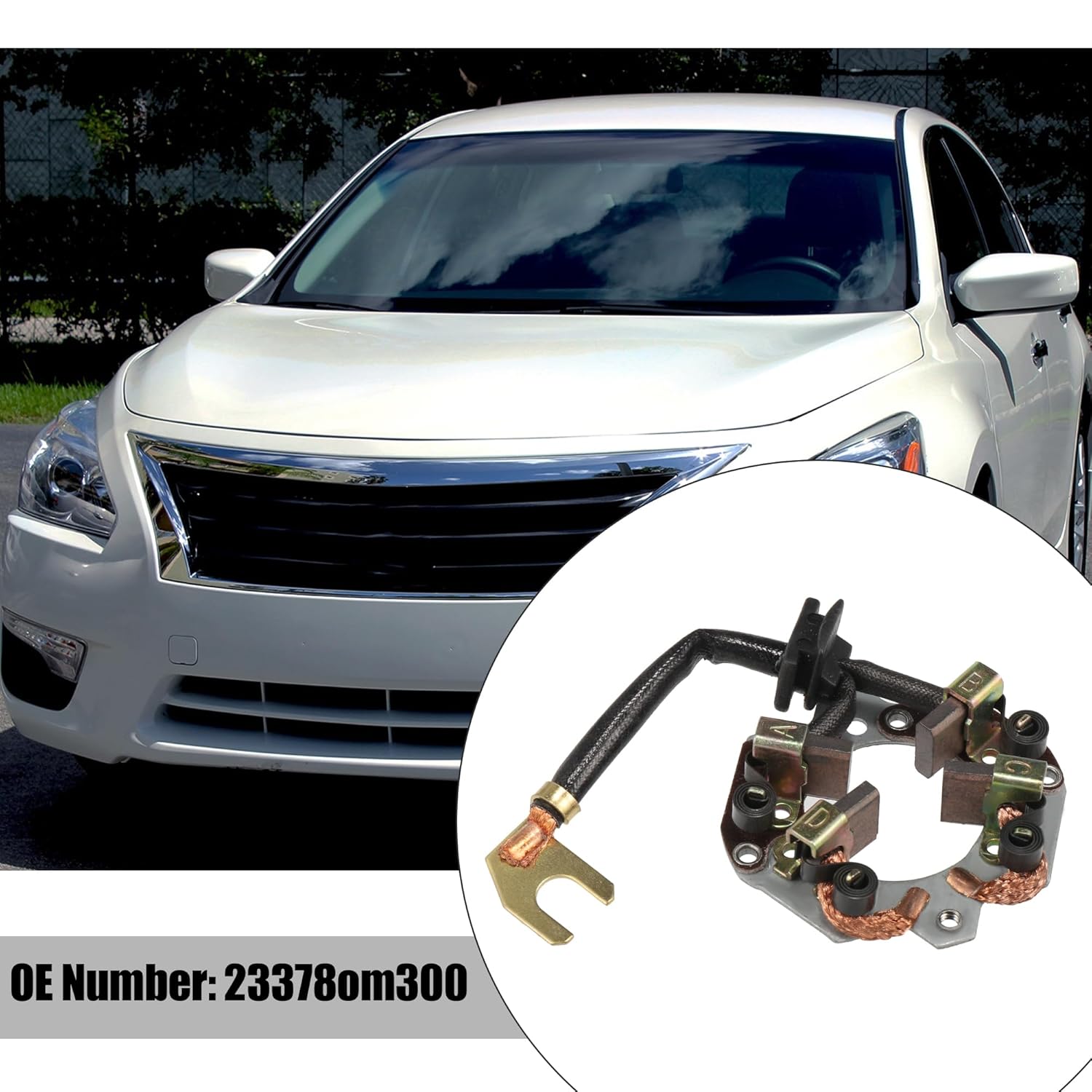 X AUTOHAUX 23378om300 Starter Brush Holder Assembly Replacement for Nissan Silvia 1993-1999 for Nissan Serena 2000-2005 New Starter Motor Brush