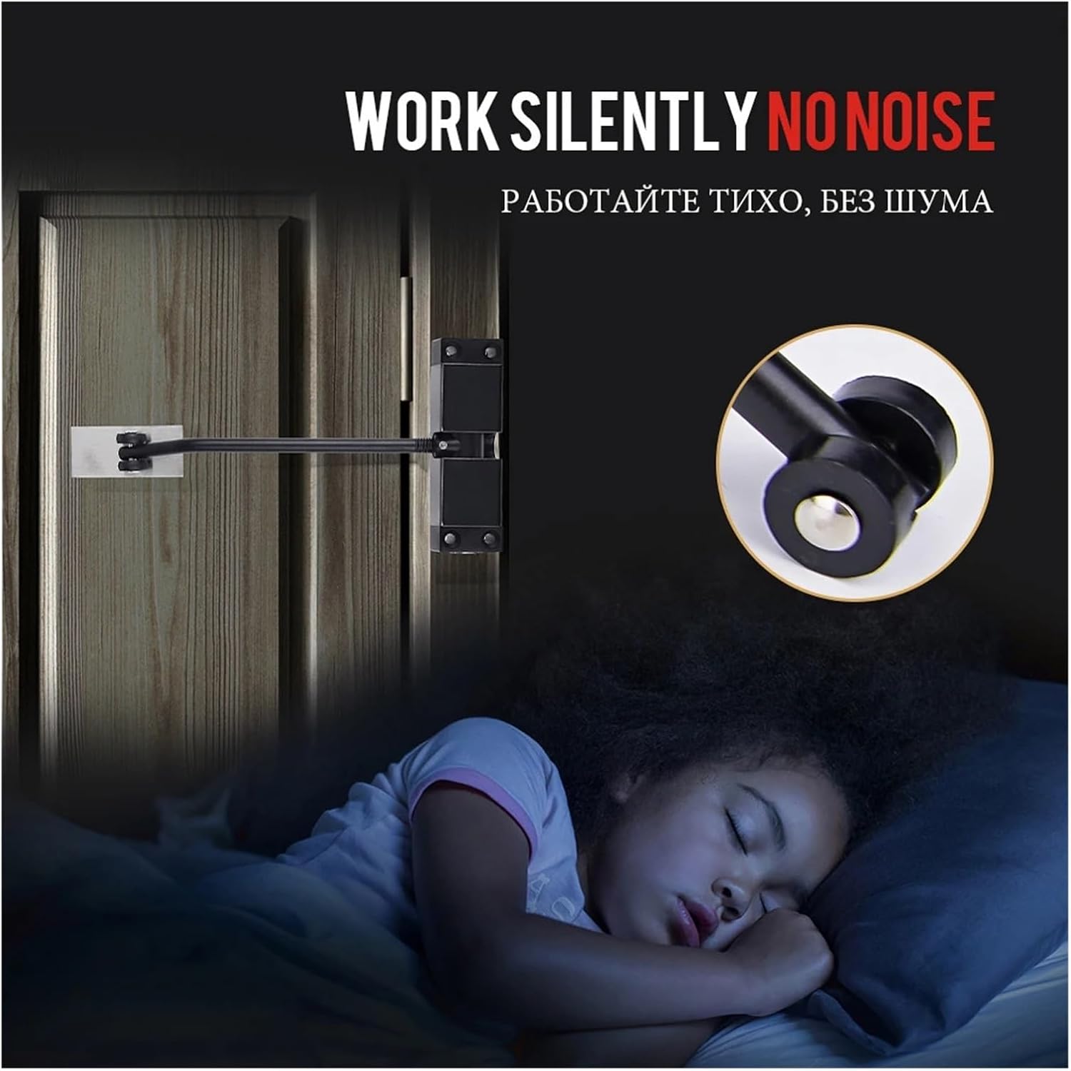 1PCS Stainless Steel Automatic Spring Door Closer Closing Device Can Adjust The Furniture Hardware(Silver)