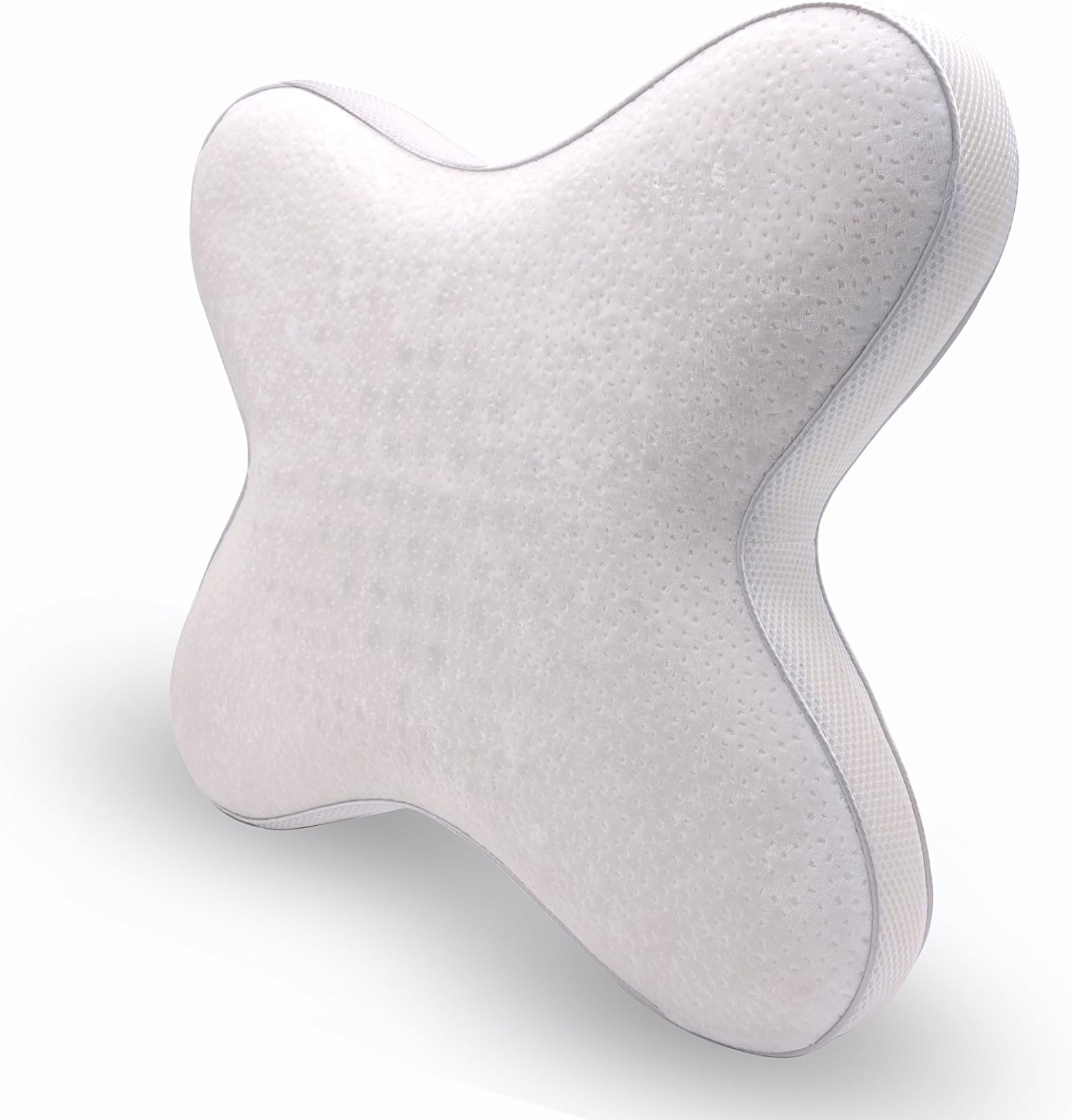 Belly sleeper pillow by Luxamel, side sleeping pillow, orthopedic and ergonomic pillow, viscoelastic foam, abdominal sleepers and side sleeper, allergy-friendly / 55x47x8/9 cm