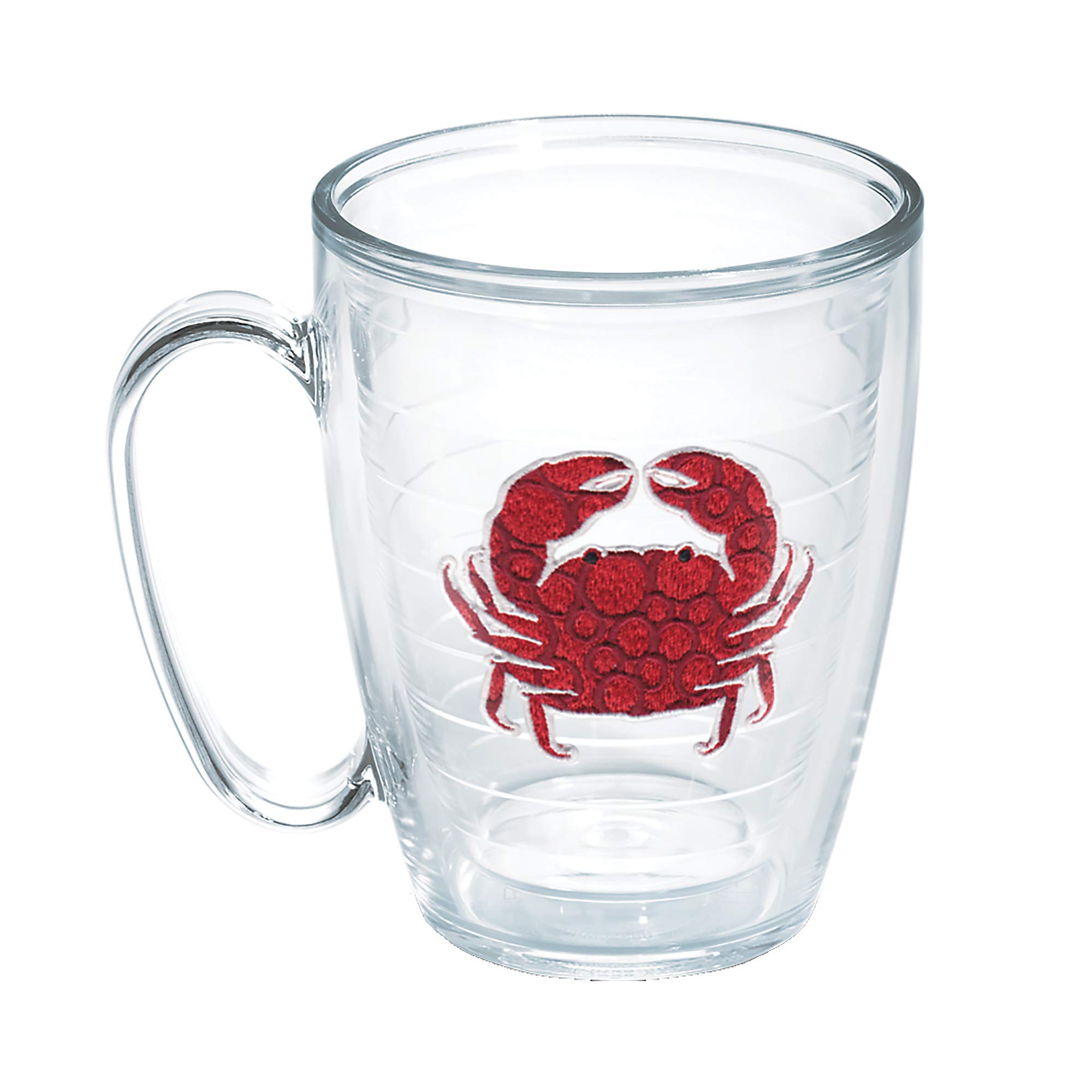 Tervis Red Crab Dots Made in USA Double Walled Insulated Tumbler Cup Keeps Drinks Cold & Hot, 16oz Mug, No Lid