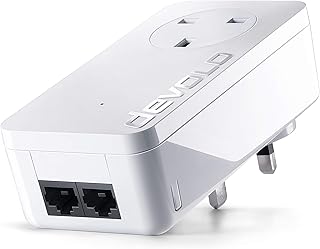 Devolo Dlan 550 Duo+ Add-On Powerline Adapter (500 Mbps, 2x Lan Ports, Compact Housing, Lan, Powerline, Simple Lan Network From A Power Socket)