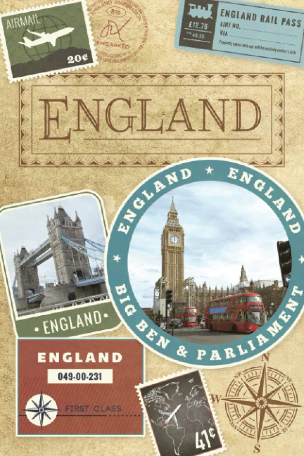 England Travel Journal – a Blank Lined Retro Travel Diary, the Perfect England Gift For Women or Men who will on holiday in the UK. Write Daily, … Log.: Great England Study Abroad Gift! England Travel Journal – a Blank Lined Retro Travel Diary, the Perfect England Gift For Women or Men who will on holiday in the UK. Write Daily, … Log.: Great England Study Abroad Gift!
