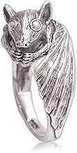 NOVICA Artisan Handcrafted .925 Sterling Silver Cocktail Ring Bat from Bali Indonesia Animal Themed Halloween 'Beautiful Bat' - Buy now