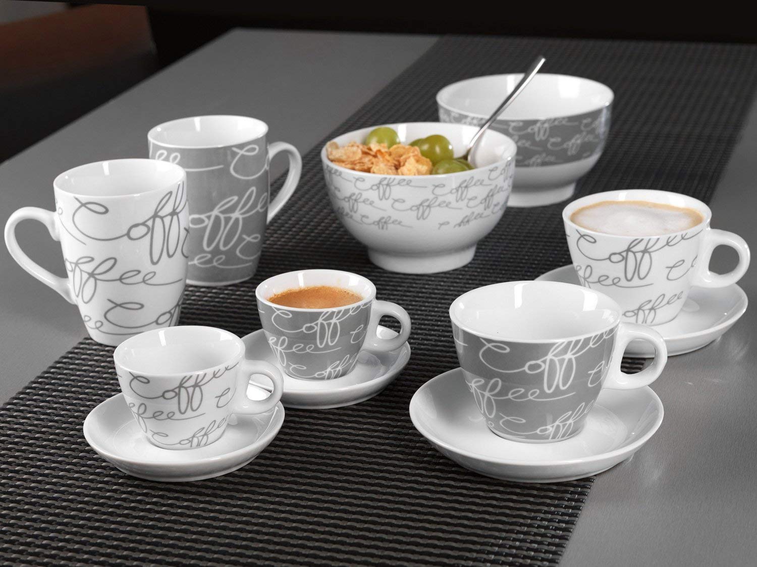 Ritzenhoff & Breker Cornello Espressoset, 4 delig, crèmekleurig, 80 ml