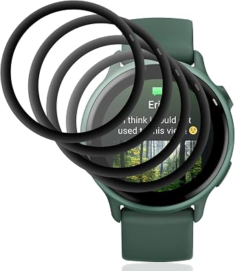 4 Pieces Screen Protector for Garmin Vivoactive 6 42 mm, Flexible Composite Film, Anti-Scratch, HD Clear, Bubble-Free - for Students and Sportsmen