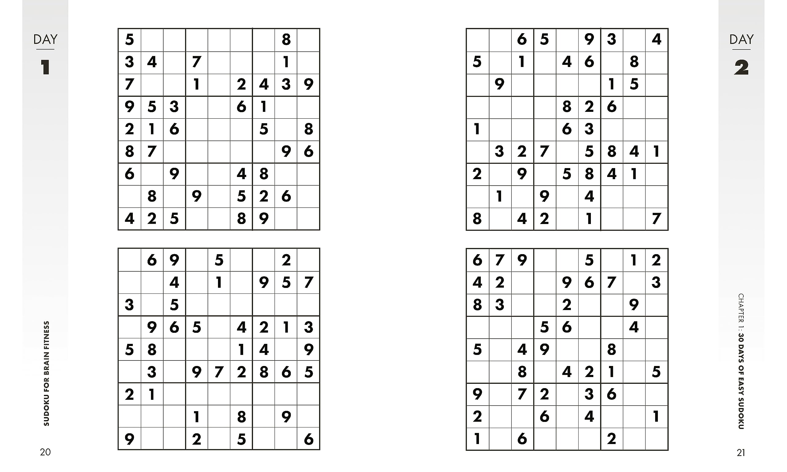 Brain Fitness Puzzle Games Variety Pack: Enlarged Print Sudoku, Crosswords, Word Search