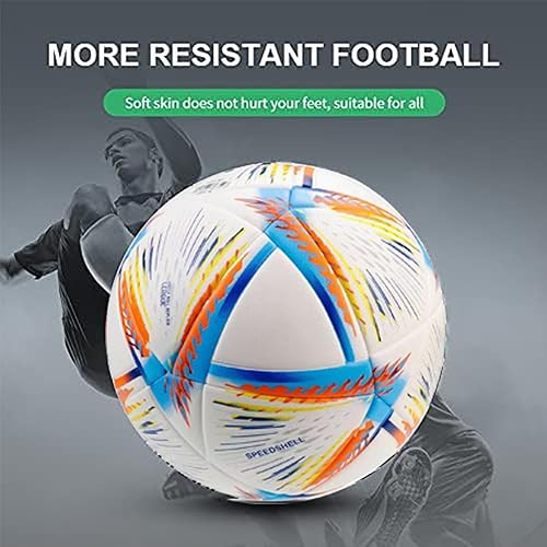 Miniatura 4 de Balón de fútbol de la Copa del Mundo  Tamaño 5  Unión térmica sin costuras  Tela suave de poliuretano de vejiga de butilo  Pelota de juego para