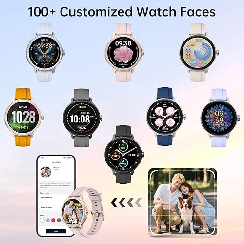 Miniatura 7 de Reloj inteligente para hombres y mujeres (respuestahacer llamadas), reloj inteligente con voz AI integrada, rastreador de fitness HD de 1.27