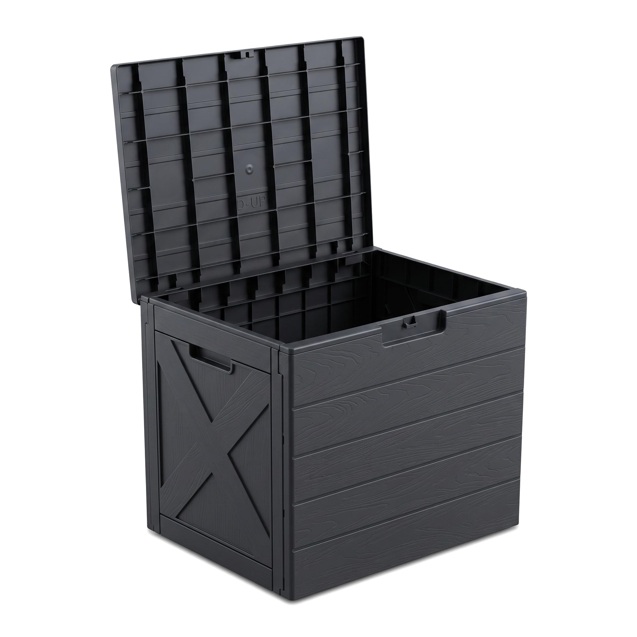 Boîte de rangement de jardin étanche - 110 l - Anthracite - 56 x 43 x 53 cm
