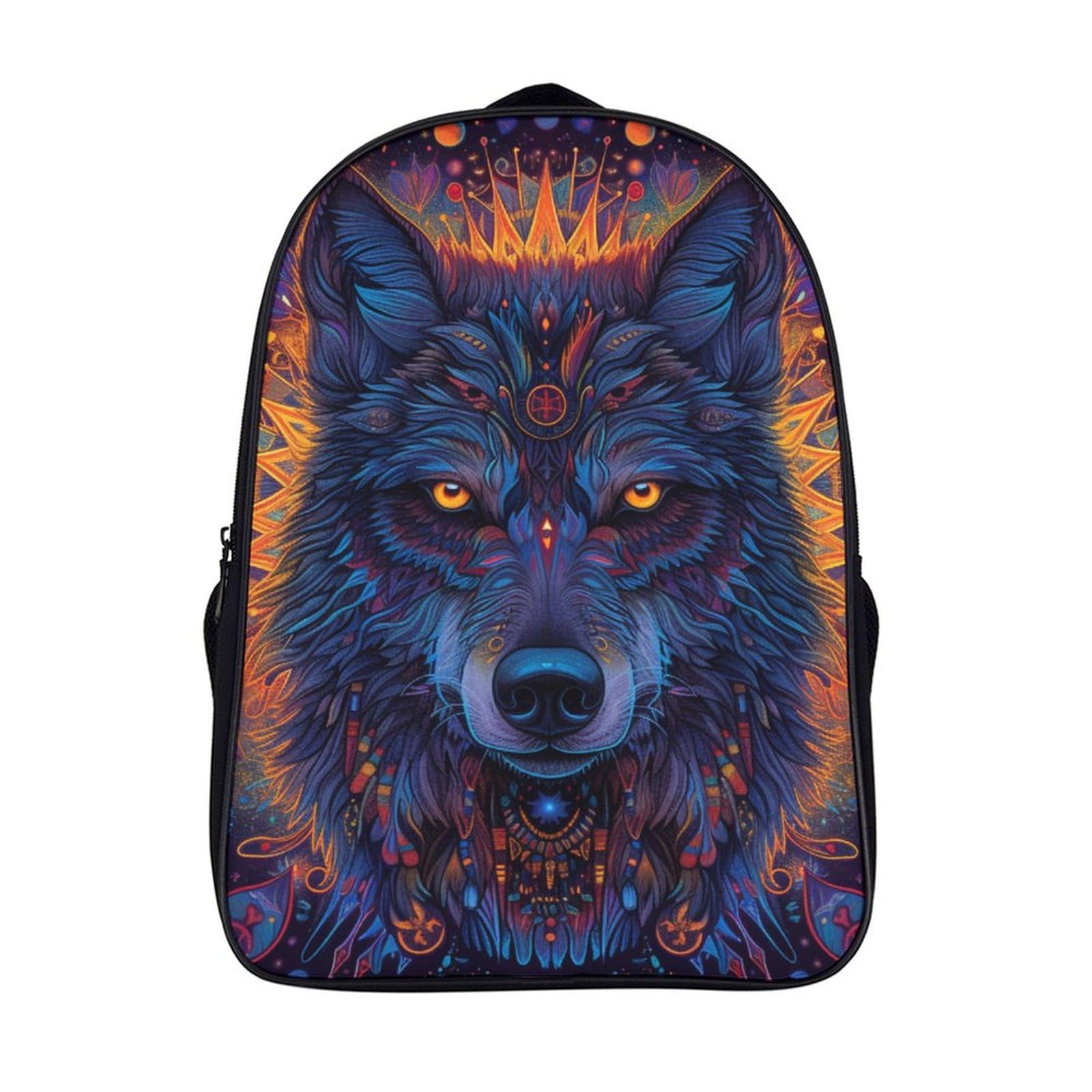 Mochila infantil con correa para el pecho de lobo 3D 7