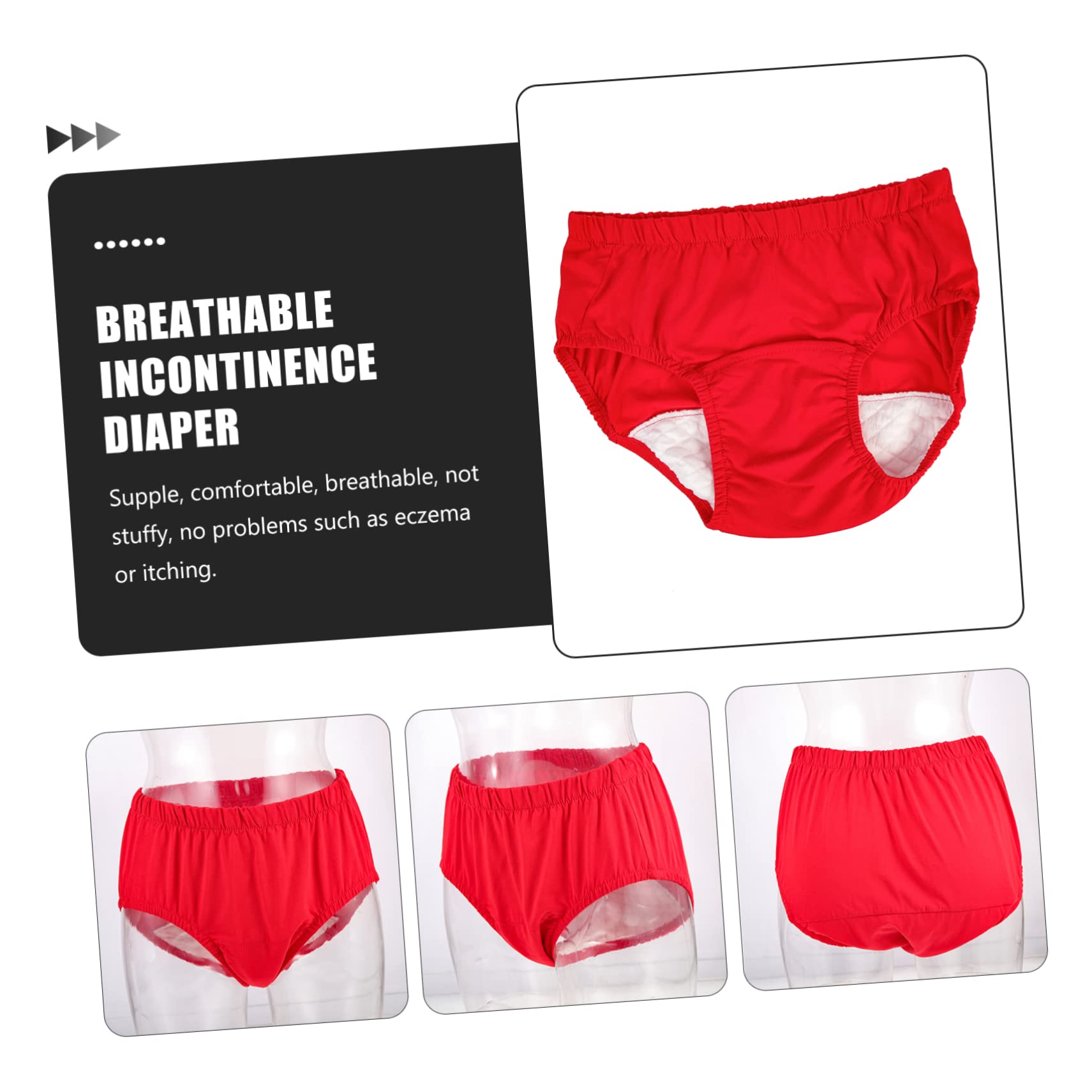 FRCOLOR Pcs Diapers Men's Women's Incontinence Briefs Breathable Diapers Portable Care for Travel Daily Needs