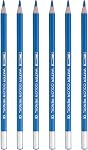 PATIKIL Watercolor Crayon, 6Pcs Crayons solubles dans l'eau pour mélange, coloration, dessin de croquis, peinture, noir