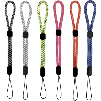 Amaxiu 6 x hand wrist strap lanyards adjustabe phone short wrist lanyards