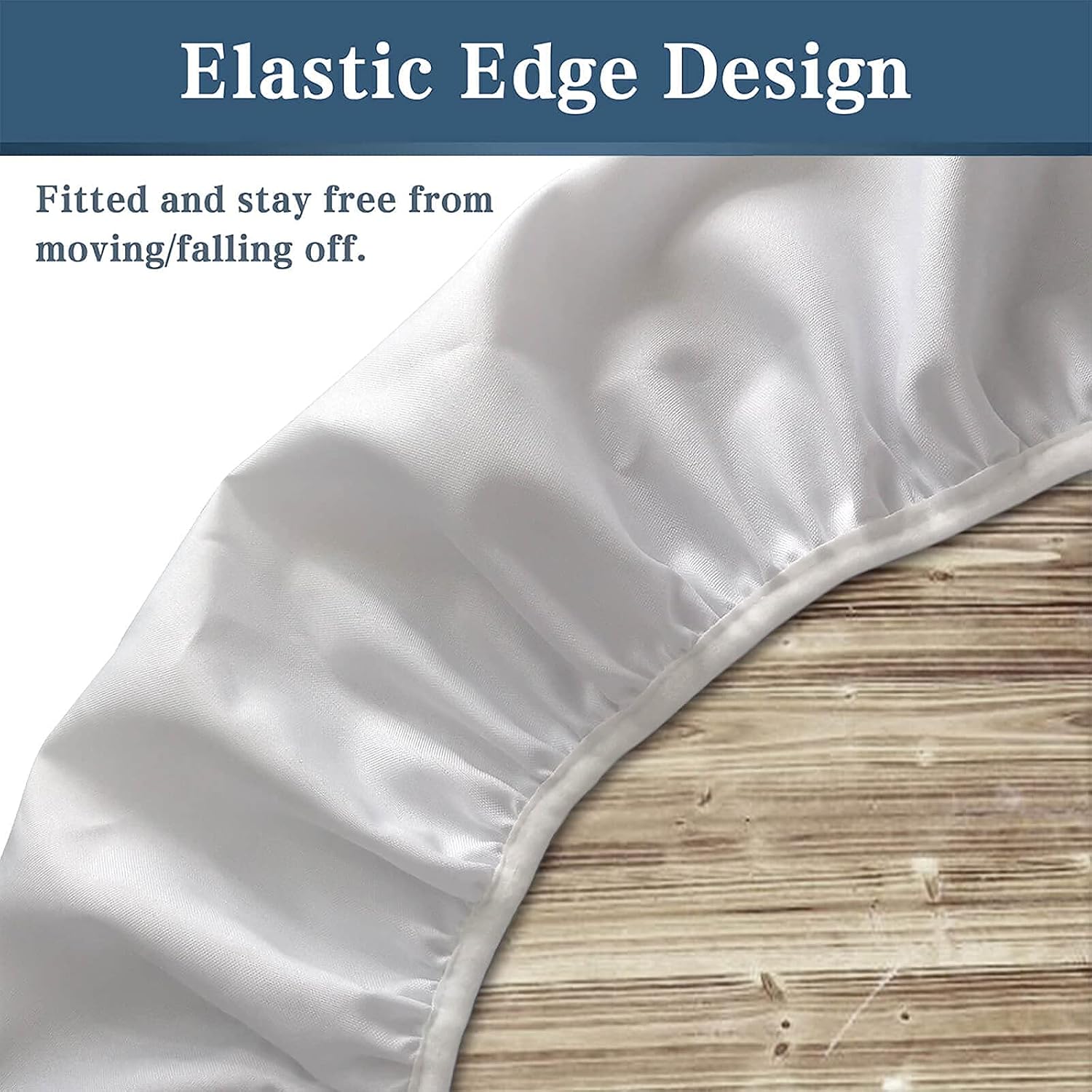 Marble Fitted Tablecloth Round, Edge Elastic Waterproof Table Covers for Outdoor Picnic Patio Party Table Decor or Indoor Canteen Dinner Dining Tables Decoration, Fits 40" Diameter Tables