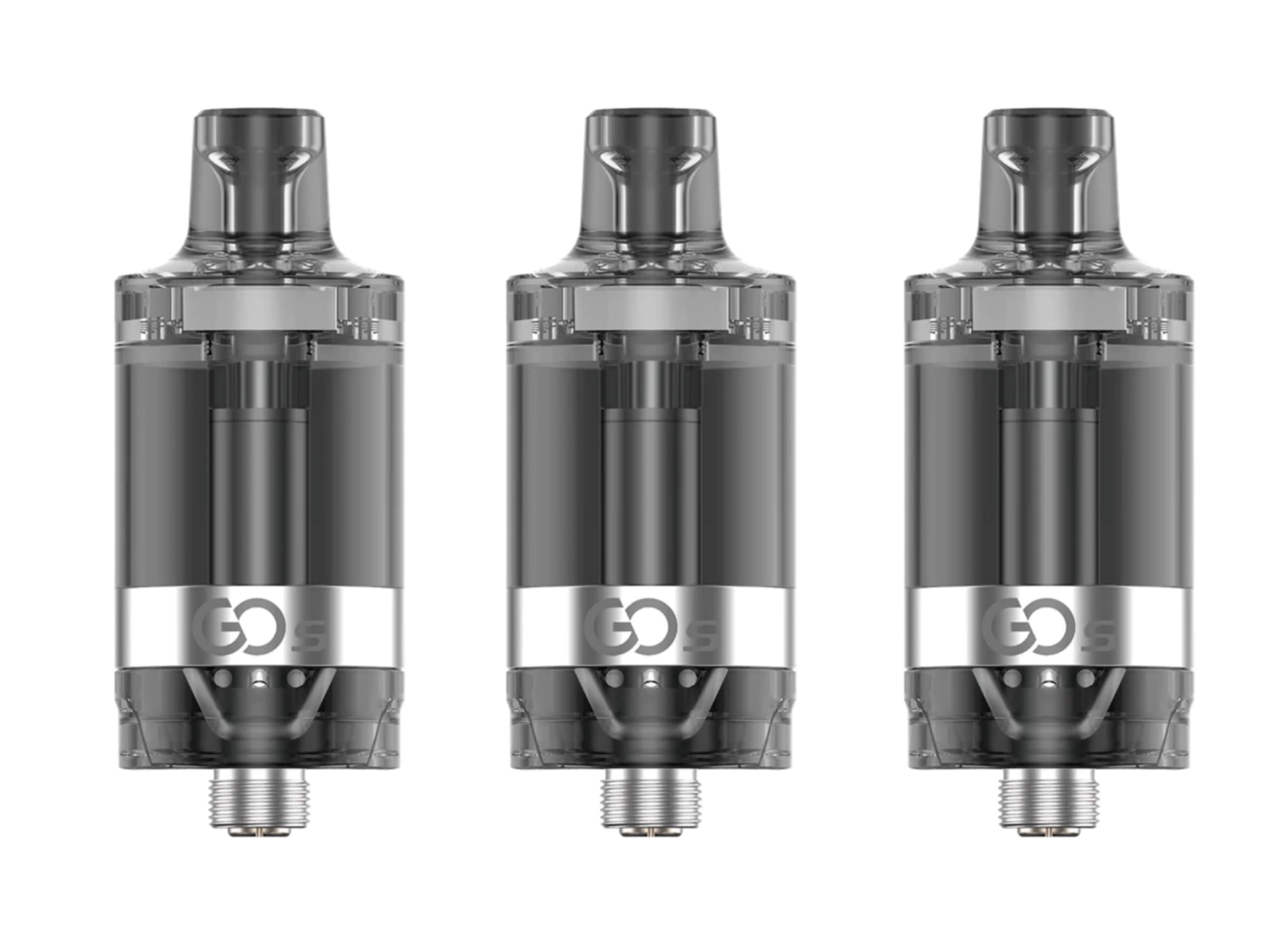 W-Direct Innokin GO S Tank - 3 Pack - E Cigarette Tank, 1.7 Ohm, Sliding Top Cap, Adjustable Airflow, Ecig, 2ml No Nicotine (Black)