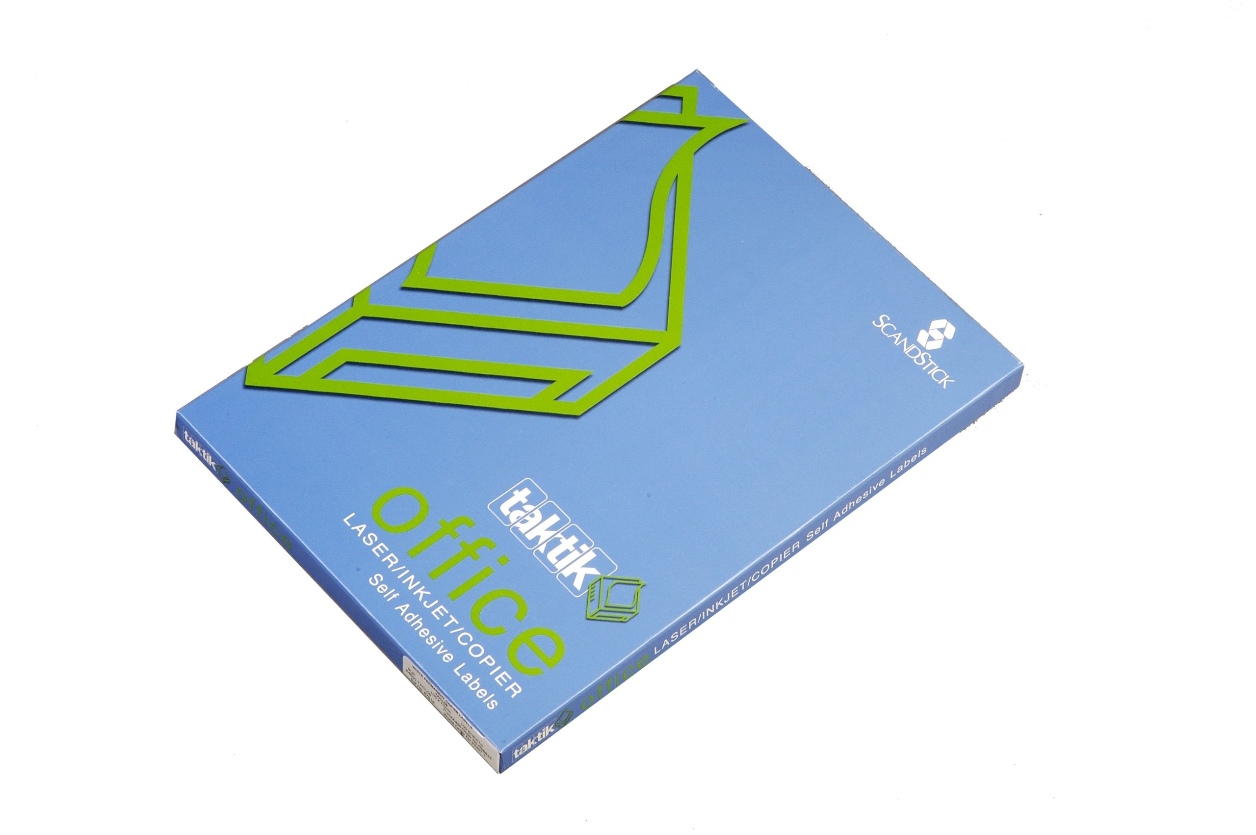 Taktik S2-51 Yellow Labels On Sheets, 51mm Diameter, Permanent, 12 Labels per Sheet, (2400 Labels)