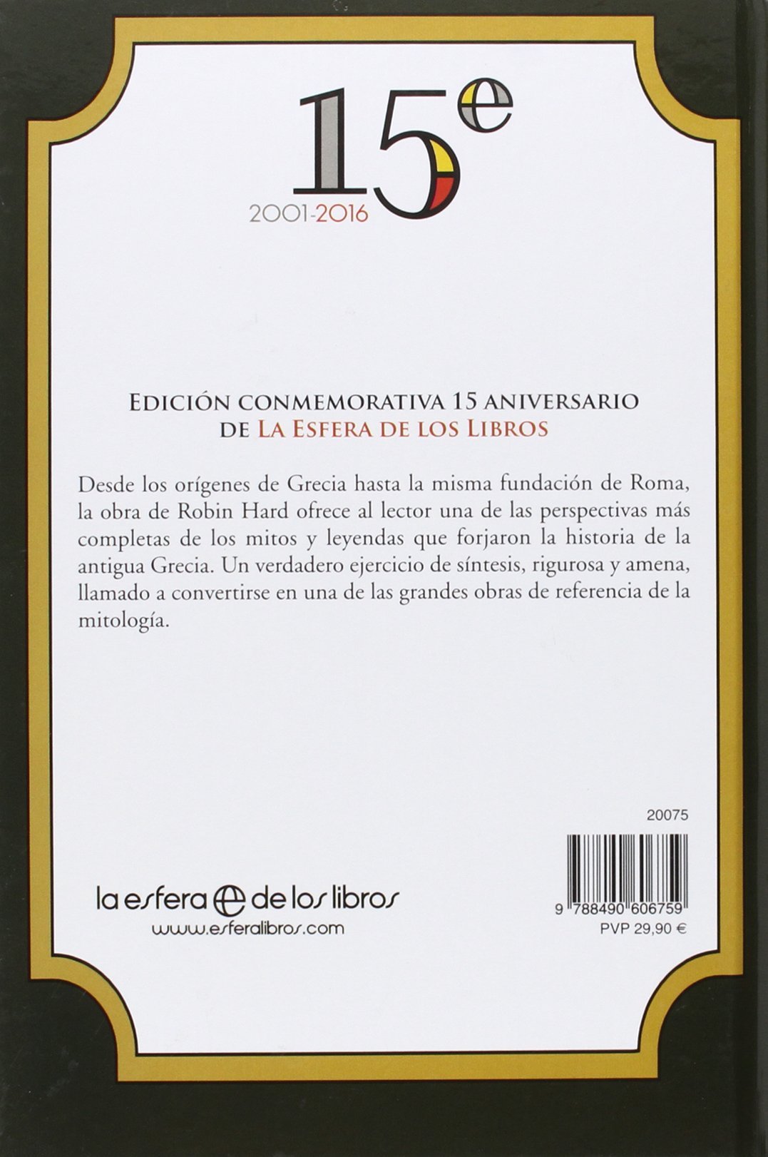 El Gran Libro De La Mitologia Griega - Edición 15º (Historia)
