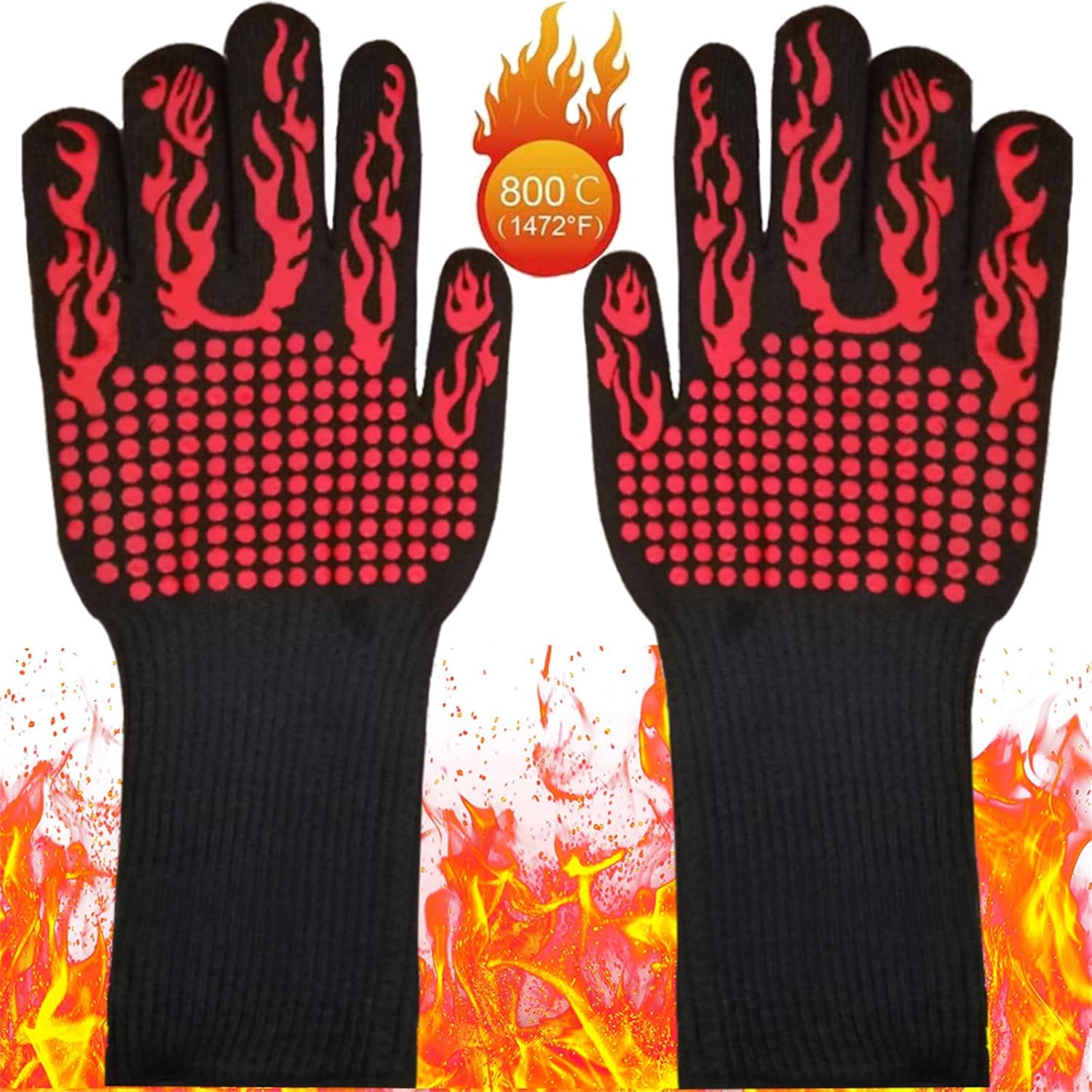 Guanti Da Forno Professionali GOLDMAN - Resistenza Al Calore 350°C, Taglia Unica 40cm - Foto 9