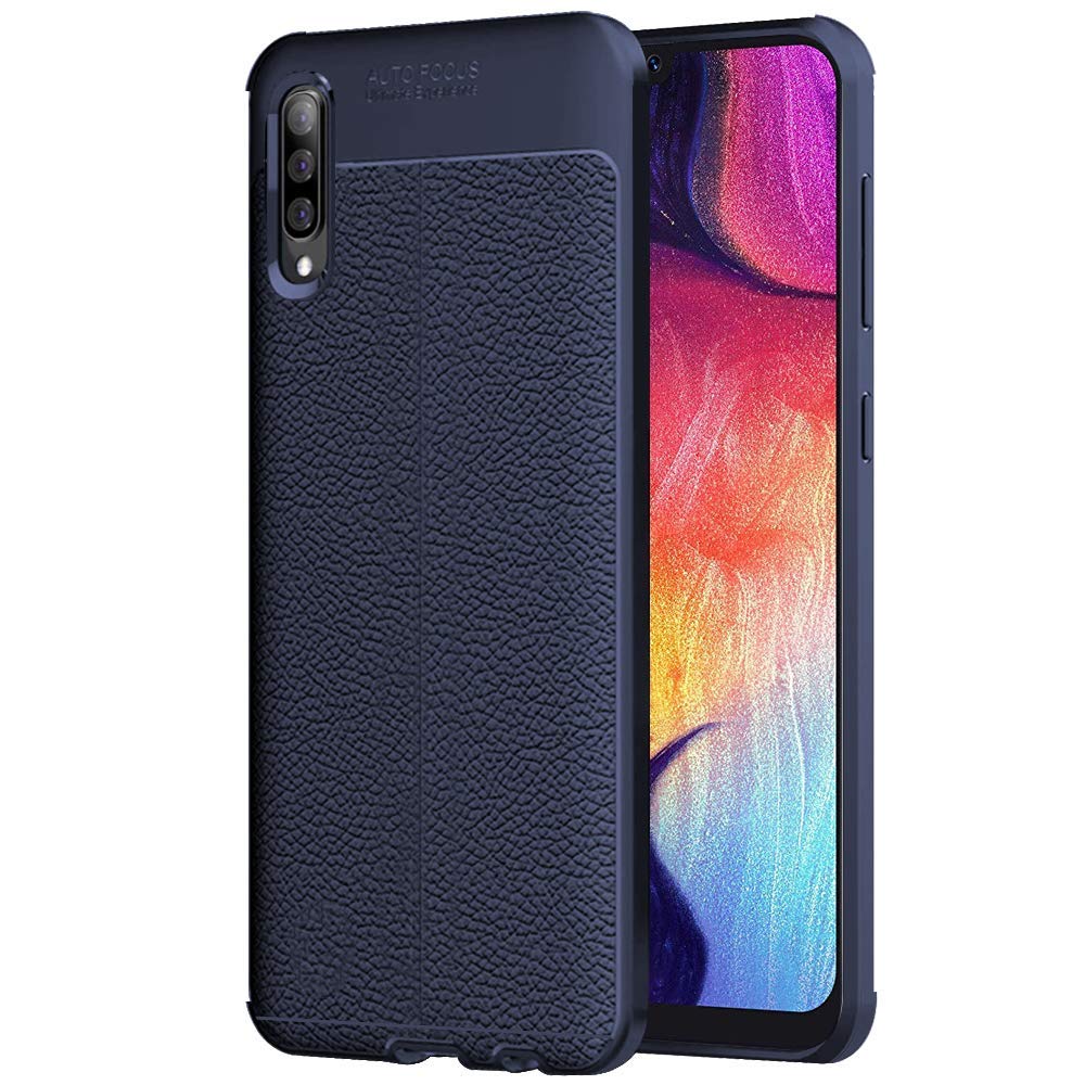 COVERS WALE Samsung Galaxy A50 Back Cover Leather Textures Soft TPU case with Camera Protection