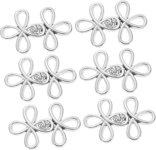 COHEALI 6 pares de hebilla DIY accesorios de ropa ganchos de falda botones de artesanía accesorios sujetador pantalones vintage botones camisa