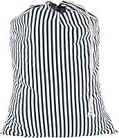 Vista 9 de Bolsa de lavandería SWISSELITE con asa y cordón, bolsa de lavandería grande y resistente, 28 x 40 pulgadas, bolsa de ropa sucia de viaje