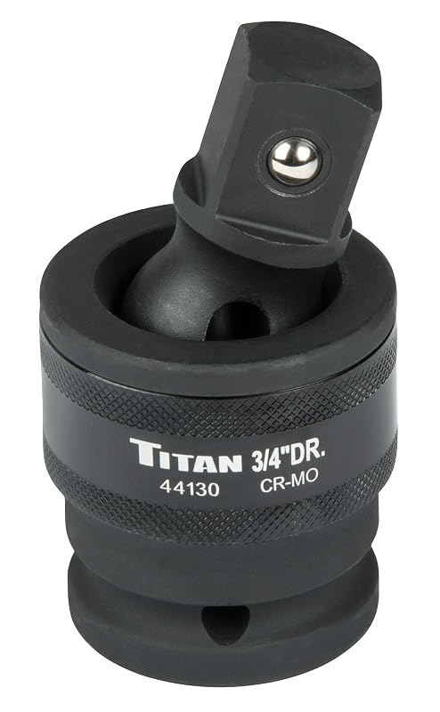 Soquete universal de impacto com junta articulada Titan 44130, acionamento de 19,05 mm (3/4 pol.)